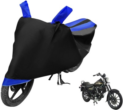 MOCKHE Two Wheeler Cover for Bajaj(Avenger 220 Street, Black, Blue)