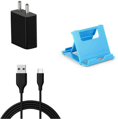 DAKRON Wall Charger Accessory Combo for Samsung Galaxy F41(Black)