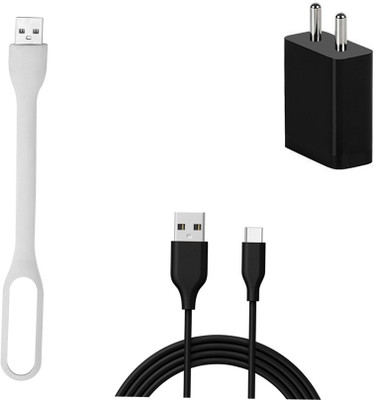DAKRON Wall Charger Accessory Combo for Samsung Galaxy M21(Black)