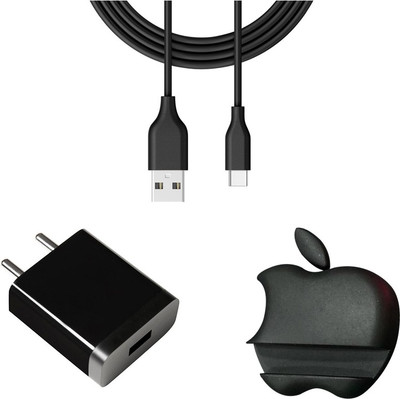 DAKRON Wall Charger Accessory Combo for Samsung Galaxy M31s(Black)