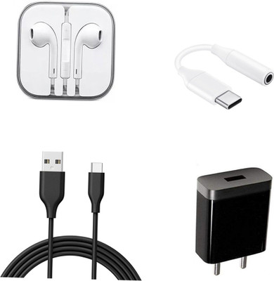 DAKRON Wall Charger Accessory Combo for Huawei P40 Pro(Black)