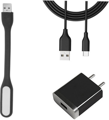 DAKRON Wall Charger Accessory Combo for Xiaomi Poco X3 NFC(Black)