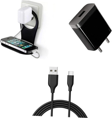 DAKRON Wall Charger Accessory Combo for Motorola Moto G 5G Plus(Black)