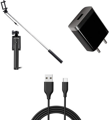 DAKRON Wall Charger Accessory Combo for Xiaomi Poco M2 Pro(Black)