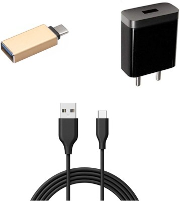 DAKRON Wall Charger Accessory Combo for Samsung Galaxy M21(Black)