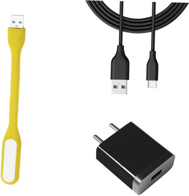 DAKRON Wall Charger Accessory Combo for OPPO A53s(Black)