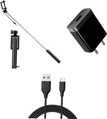 DAKRON Wall Charger Accessory Combo for LG Velvet(Black)
