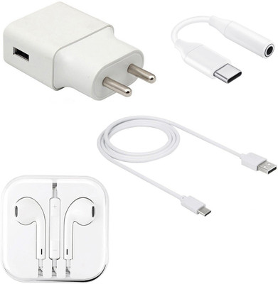 SARVIN Wall Charger Accessory Combo for Xiaomi Poco X3 NFC(White)