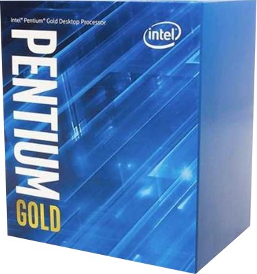 Intel Pentium Gold G6400 4 GHz LGA 1200 Socket 2 Cores 4 Threads 4 MB Smart Cache Desktop Processor(Silver)