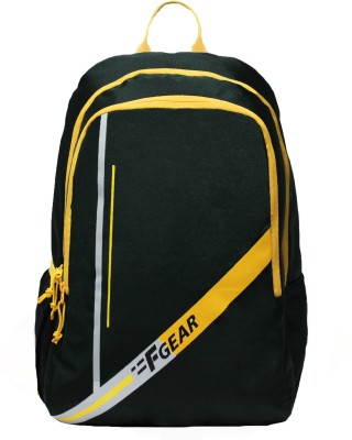 F GEAR Frontier Spruce Yellow 25 L Backpack(Black, Yellow)