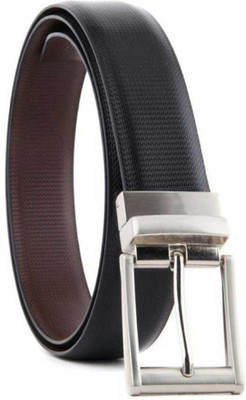 new pine Boys Casual, Formal, Party, Evening Black, Brown Texas Leatherite Reversible Belt