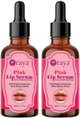 Oraya Premium Pink Lip Serum - For Glossy, Shiny & Soft Lips with Strawberry flavour for Moisturizing & Nourishing Effect- Men & Women-30ml-Packof-2-Bottle- strawberry(Pack of: 2, 60 g)