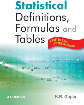 Statistical Definitions' Formulas and Tables(English, Paperback, Gupta K. R.)