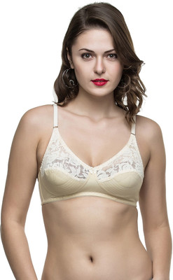COLLEGE GIRL Bridal Women T-Shirt Non Padded Bra(Beige)