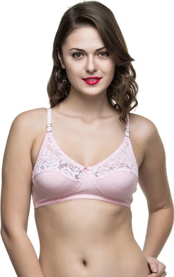 COLLEGE GIRL Bridal Women T-Shirt Non Padded Bra(Pink)