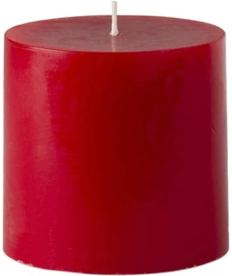 SAPI'S Unscented Pure Wax Pillar Candles (2x2 inches), (Green), Green Smokeless Pillar Candles for Home Decoration/Diwali Decoration/Romantic Dinner/Spa/Christmas/New Year Candle, 25 Hours, Pack of 1 Candle(Red, Pack of 1)