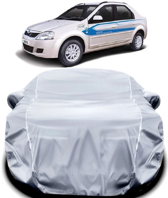 V VINTON Car Cover For Mahindra e-Verito (With Mirror Pockets)(Silver)