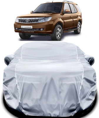 ANTIRO Car Cover For Tata Safari Storme (With Mirror Pockets)(Silver)