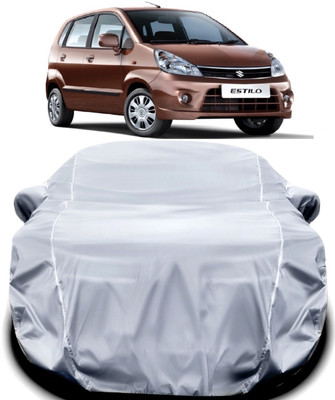 MAVENS Car Cover For Maruti Suzuki Zen Estilo (With Mirror Pockets)(Silver)