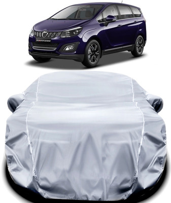 WAKLANE Car Cover For Mahindra Marazzo (With Mirror Pockets)(Silver)