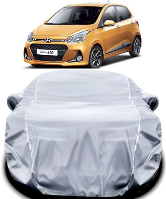 KULTEX Car Cover For Hyundai Grand i10 (With Mirror Pockets)(Silver)