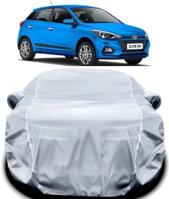 MAVENS Car Cover For Hyundai Elite i20 (With Mirror Pockets)(Silver)