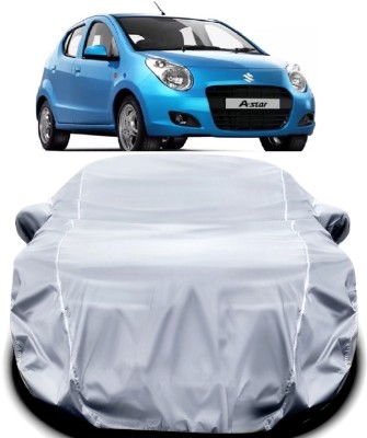 MAVENS Car Cover For Maruti Suzuki A-Star (With Mirror Pockets)(Silver)