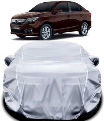 KULTEX Car Cover For Honda Amaze (With Mirror Pockets)(Silver)
