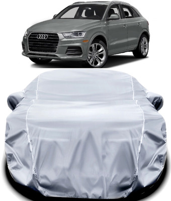 ANOXE Car Cover For Audi Q3 (With Mirror Pockets)(Silver)