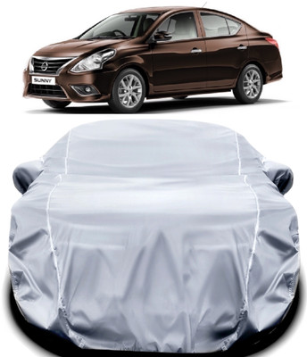WAKLANE Car Cover For Nissan Sunny (With Mirror Pockets)(Silver)