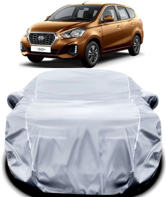ANOXE Car Cover For Datsun Go+ (With Mirror Pockets)(Silver)