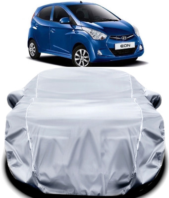MAVENS Car Cover For Hyundai Eon (With Mirror Pockets)(Silver)