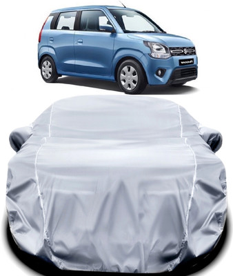 ANOXE Car Cover For Maruti Suzuki WagonR (With Mirror Pockets)(Silver)