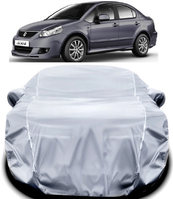 MAVENS Car Cover For Maruti Suzuki SX4 (With Mirror Pockets)(Silver)