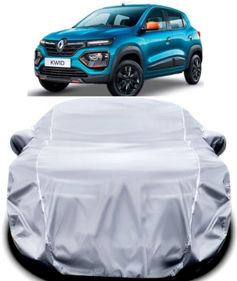 V VINTON Car Cover For Renault Kwid (With Mirror Pockets)(Silver)
