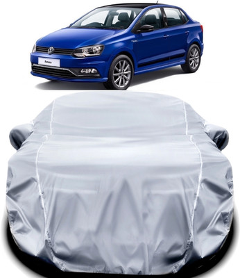 V VINTON Car Cover For Volkswagen Ameo (With Mirror Pockets)(Silver)