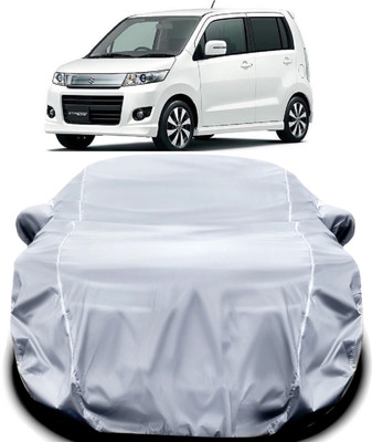 PODWILS Car Cover For Maruti Suzuki WagonR Stingray (With Mirror Pockets)(Silver)