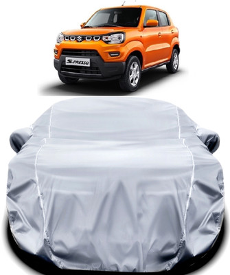 MAVENS Car Cover For Maruti Suzuki S-Presso (With Mirror Pockets)(Silver)