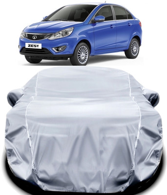 V VINTON Car Cover For Tata Zest (With Mirror Pockets)(Silver)