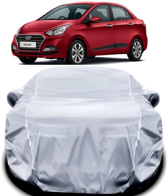 MAVENS Car Cover For Hyundai Xcent (With Mirror Pockets)(Silver)