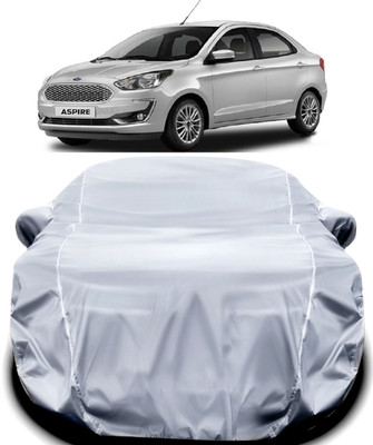 MAVENS Car Cover For Ford Figo Aspire (With Mirror Pockets)(Silver)