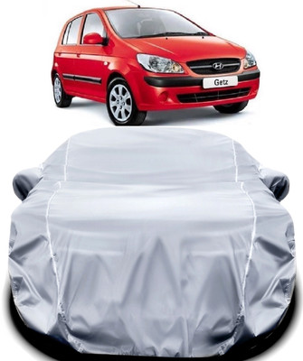 PODWILS Car Cover For Hyundai Getz (With Mirror Pockets)(Silver)
