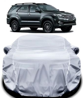 ANOXE Car Cover For Toyota Fortuner Old (With Mirror Pockets)(Silver)