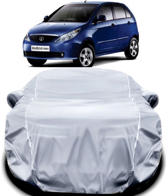 WAKLANE Car Cover For Tata Indica Vista (With Mirror Pockets)(Silver)