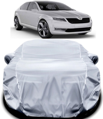 ANOXE Car Cover For Skoda Laura (With Mirror Pockets)(Silver)