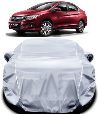 V VINTON Car Cover For Honda City i-Vtec (With Mirror Pockets)(Silver)