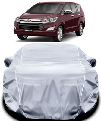 MAVENS Car Cover For Toyota Innova Crysta (With Mirror Pockets)(Silver)