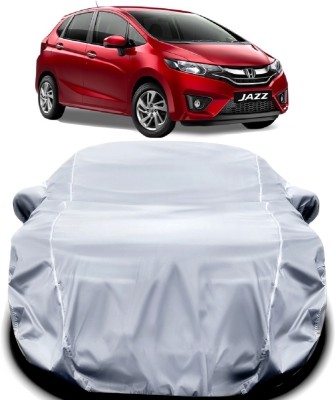 ANTIRO Car Cover For Honda Jazz (With Mirror Pockets)(Silver)