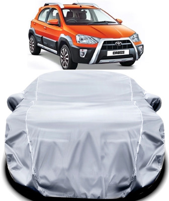 KULTEX Car Cover For Toyota Etios Cross (With Mirror Pockets)(Silver)