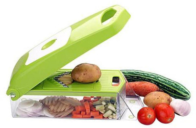 Neer Enterprise 12 in 1 Multipurpose Vegetable & Fruit Cutter Slicer Grater With Unbreakable Container Vegetable & Fruit Grater & Slicer (1 vegitable chopper, 1 Vegitable peeler and greeter. (Green) Vegetable Slicer(1 vegitable chopper, 1 Vegitable peeler and greeter. (Green), 11 mutli purpose blade Neer Enterprise 12 in 1 Multipurpose Vegetable & Fruit Cutter Slicer Grater With Unbreakable Container Vegetable & Fruit Grater & Slicer (1 vegitable chopper, 1 Vegitable peeler and greeter. (Green) Vegetable Slicer(1 vegitable chopper, 1 Vegitable peeler and greeter. (Green), 11 mutli purpose blade